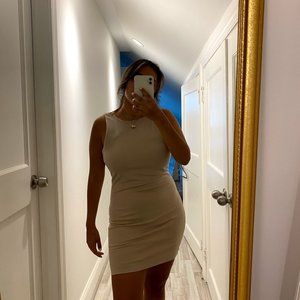 FOREVER 21 Structured Cream Dress